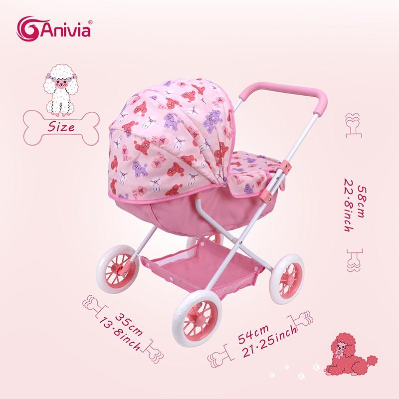 Anivia Brand Doll Stroller, Fits 11-18 Inch Dolls, Suitable for Kids over 3 Years, Perfect Holiday Gift, Christmas Present, Birthday Gift