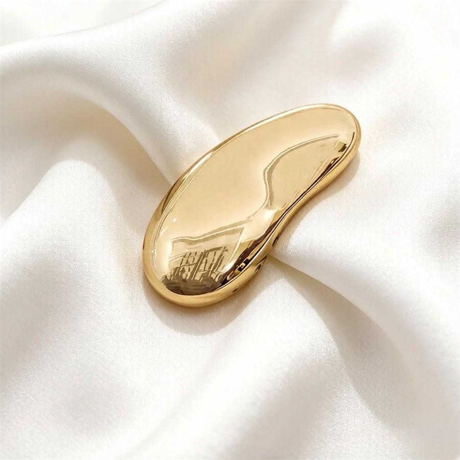 2pcs Fashion Bean Shape Metal Link Buckle, Scarf Buckle, Bikini Buckle, Belt Buckle, Bag Buckle, Multi-Functional Decorative Buckle