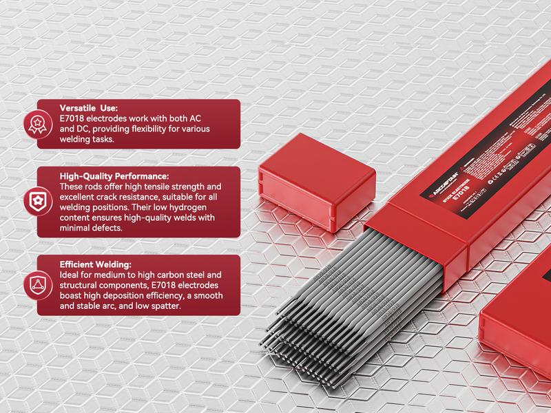 Arccaptain E7018 3/32'' 5LB Low Hydrogen Carbon Steel ARC Welding Electrodes