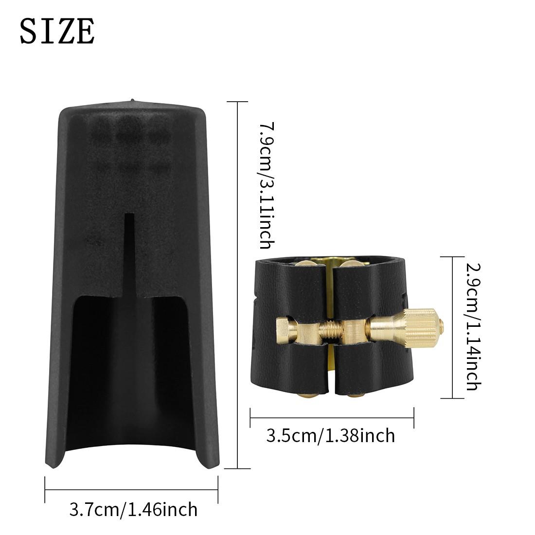 Lade Clarinet/saxophone Cap Set with Metal Buckle, Paper Box, Stable Design, Protective Mouthpiece Cover for Daily Practice & Concerts