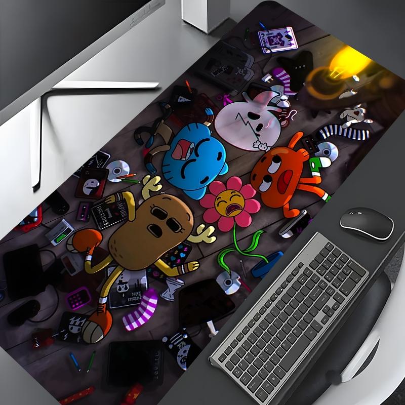 Cartoon Pattern Mouse Pad, Rectangle Gaming Mouse Pad, Non-slip Rubber Base Keyboard Mat for Home Office, Desk Decor, Mousepad
