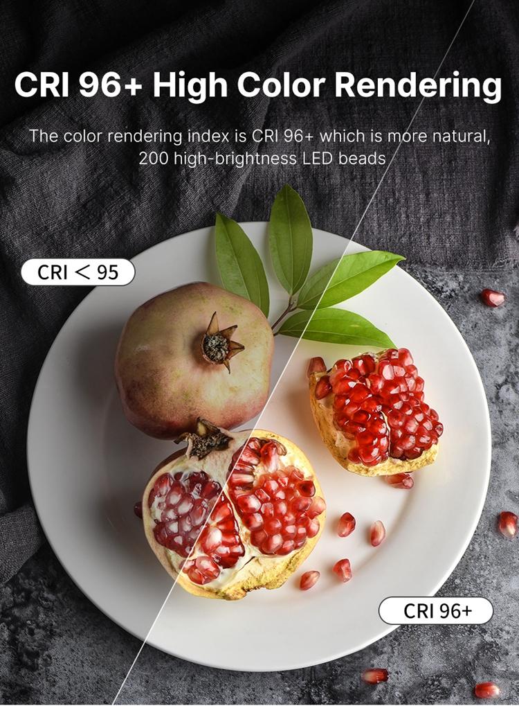 Ulanzi U200 Handheld Ring Light, Photography Led Video Rig BI-color Camera With phone clip cold shoe for Youtube Live Rig, Video Stabilizer for Camera, Smartphone, Action Camera, YouTube, Setup, Filmmaking, Makeup, Vlogging