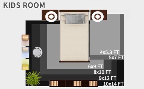 FAMVAL Large Size Plush Rugs Big Fluffy Area Rug Non-slip Soft Shaggy Carpet Mats for Livingroom Bedroom Nursery Home Decor Tie-dye Dark Gray Christmas gifts