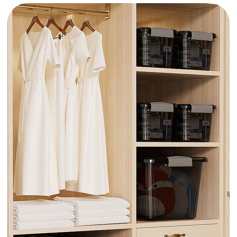 Stackable Storage Box with Lid, Transparent Under Bed Organizer, Durable Plastic Space Saving Clothes & Blanket Holder, No Assembly Needed