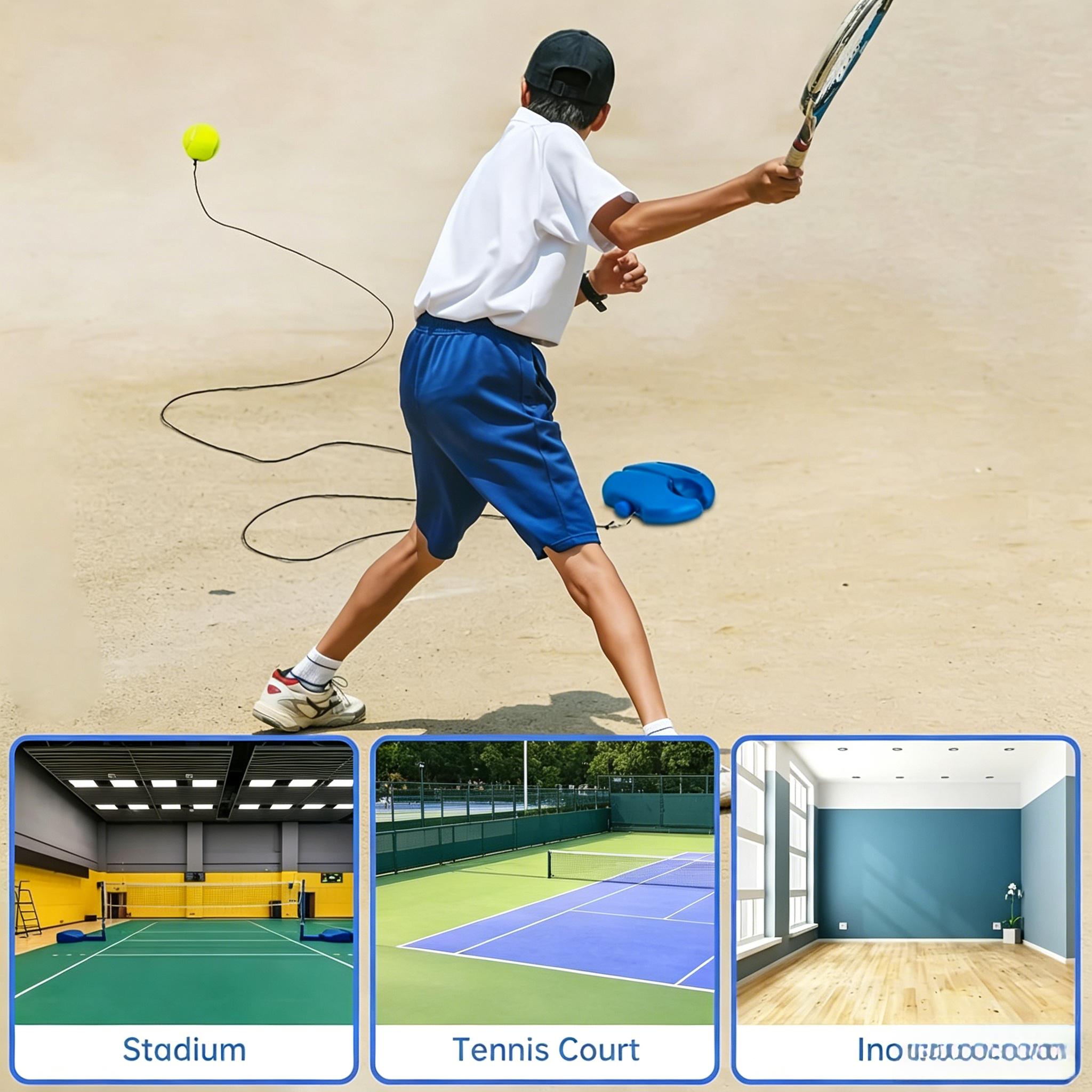 Tennis-Trainer Set 2pcs Tennis Bouncing Balls Tennis Ball |  Portable Innovative Ball Game for Outdoors, in The Garden, in The Park for Children & Adults