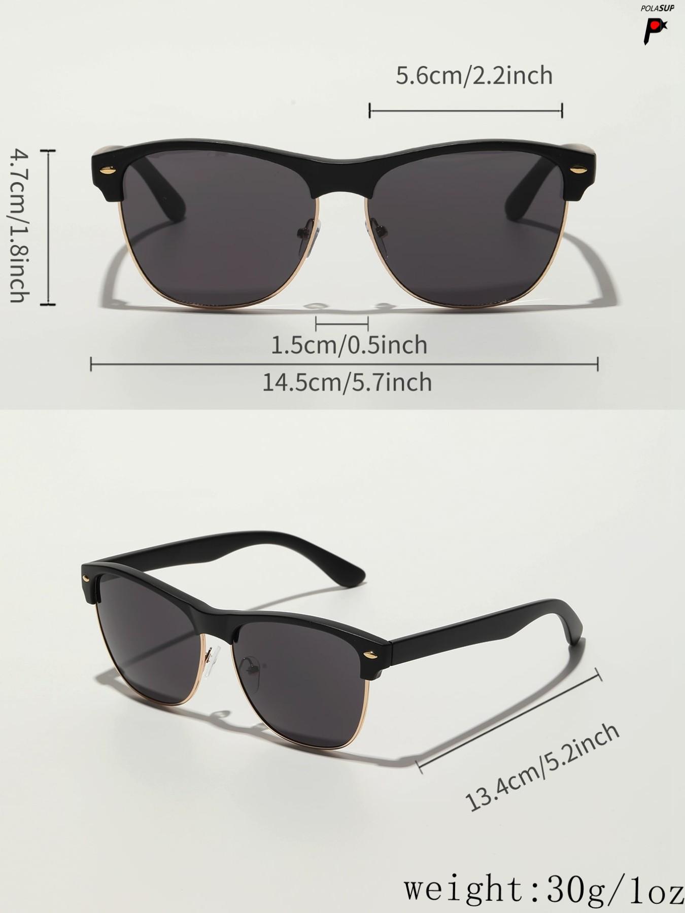 Boho Vintage Tortoiseshell Cat Eye Glasses Frame, Unisex Half Rim, Metal Hinges, PC Lenses, Classic Travel Style