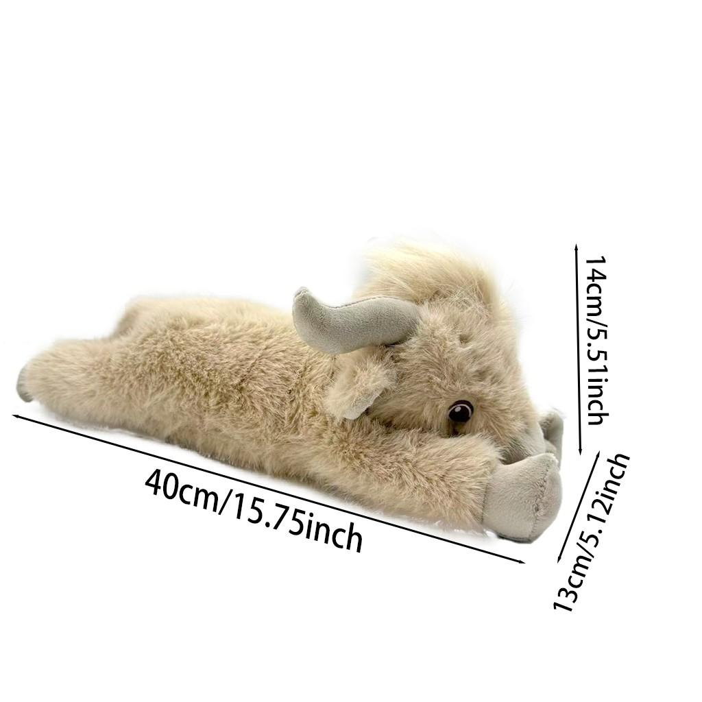 Highland Cow Plush Toy for Kids, 15.75 Inches Stuffed Animal, Unique Birthday Gift for Girls, Soft and Cuddly Plush Toy for All Ages