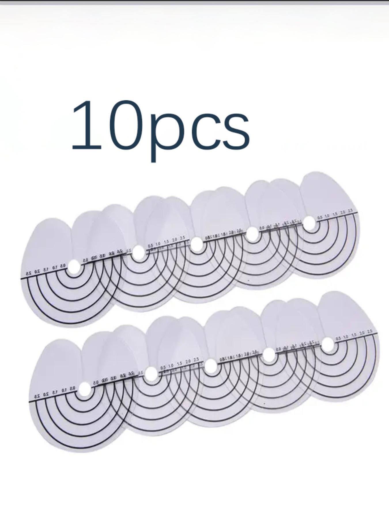 10 Piece Hair Extension Measuring Ruler, Transparent Scale, Professional Hair Division Tool, Salon Stylist Essential, Precision Measurement