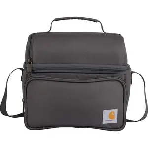 Carhartt Camping Cooler, Worksite Lunchbox, Soft Shell Lunch Bag for Construction Sites, Work and Everyday Use, Gray