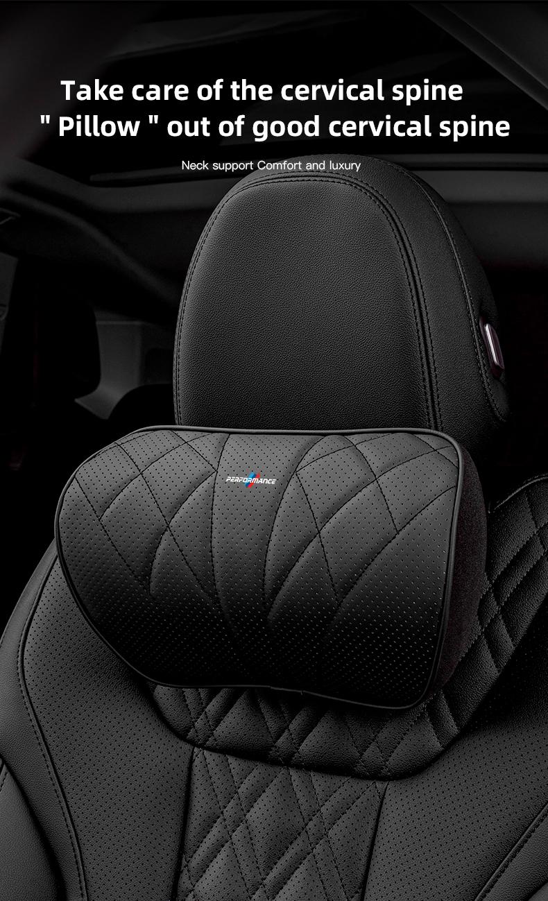 Car Memory Foam Headrest For BMW Performance F25 F26 F15 F16 E90 E91 E92 E60 E84 G22 G32 F13 F36 G30 G20 G11 G12 F80 F82 F90