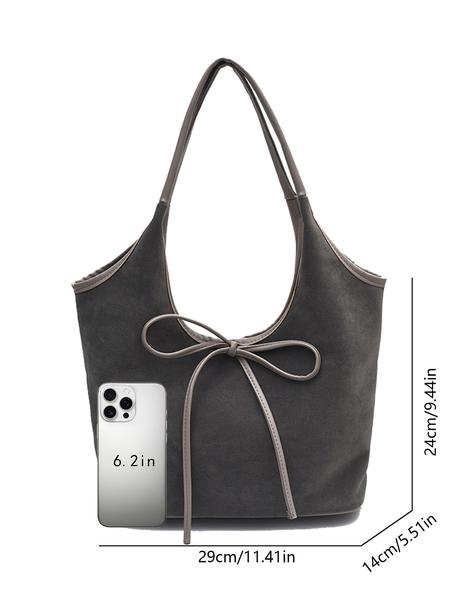 Niche one-shoulder underarm bag, three-dimensional cut bow tie decorative one-shoulder bag, simple commuter handbag, embellished shoulder bag, fashionable and exquisite, versatile and multi-color optional, suitable for daily travel, shopping, etc.