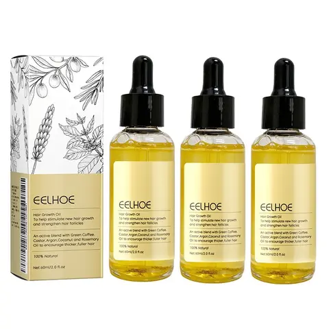 Rosemary Hair Oil, 3 Counts/set Hair Care Oil for Dry & Damaged Hair, Moisturizing Hair Oil, Thicker Fuller Hair, Hair Care & Styling Product for Women & Men, Haircare