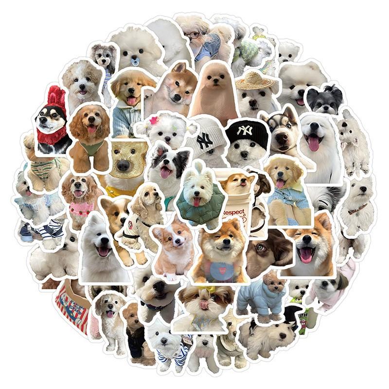 103 Trendy Dog Stickers, Unique Creative Clear Handmade Notebook DIY Waterproof Decorative Stickers, Personalized Stationery Accessories