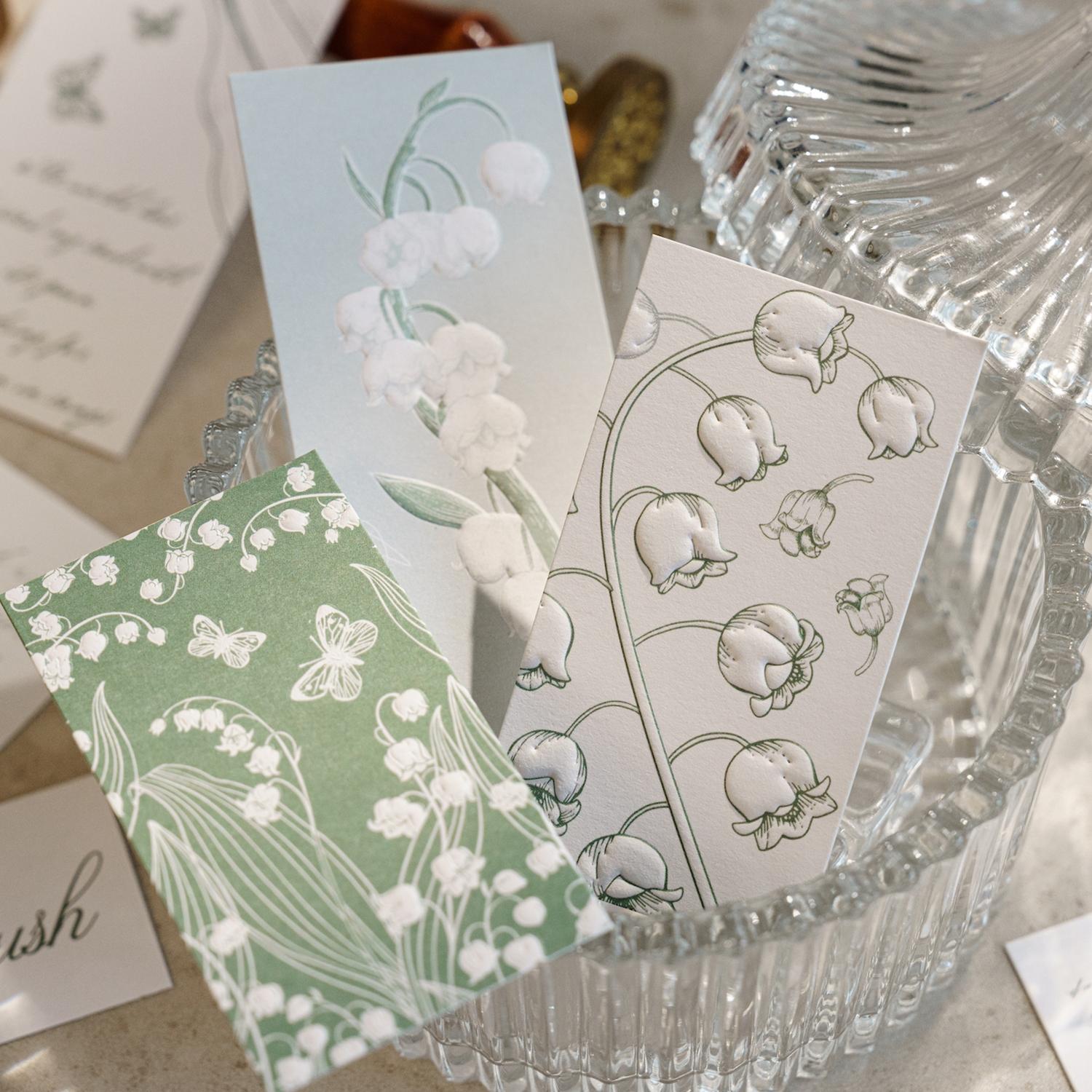 1 Set Flower Pattern Bookmarks, Vintage Embossed Cards, Decorative Stationery For Students, Book Accessories