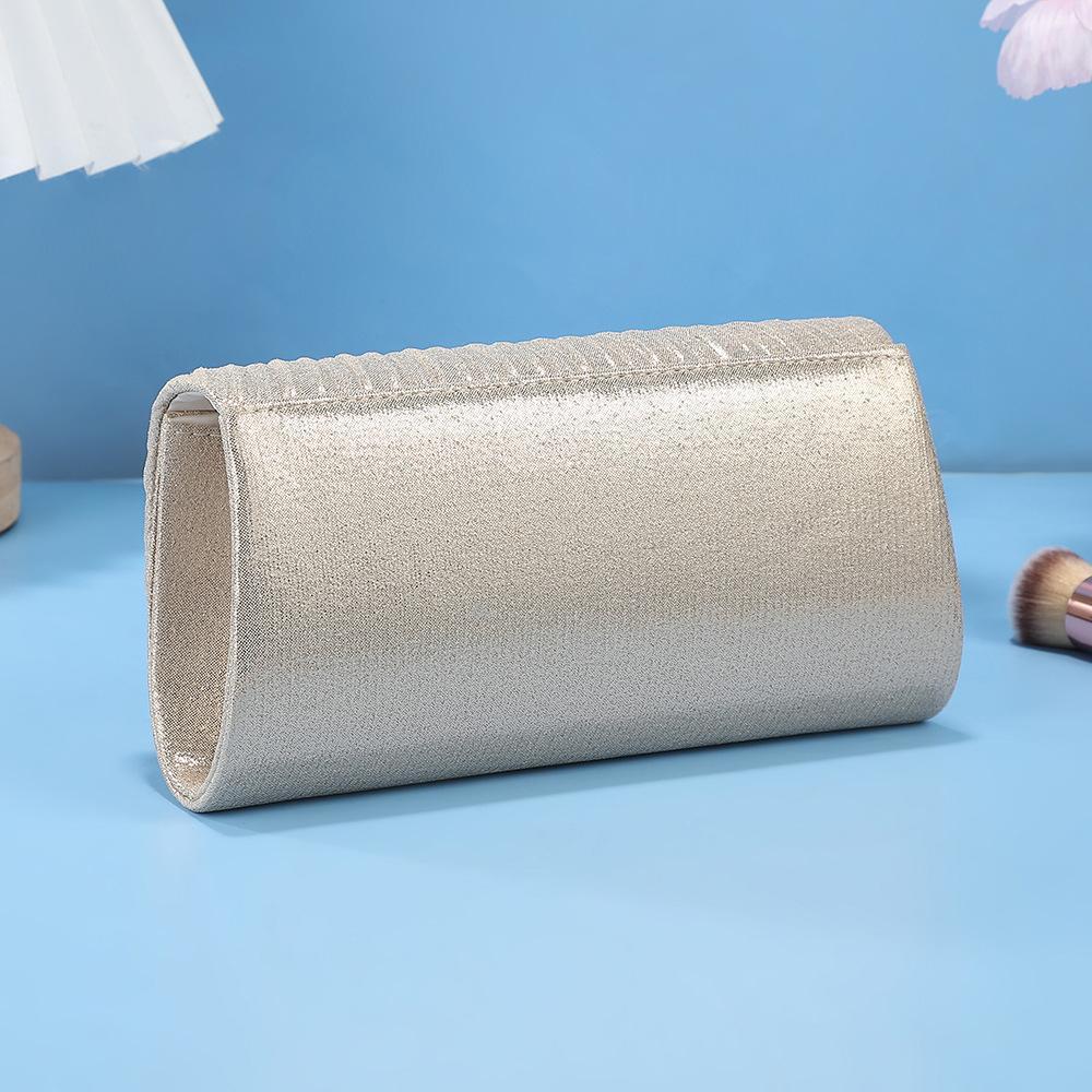 FringeFlutterSparkly Sequin Evening Bag | Pleated Chain Clutch for Prom, Wedding & Date Night