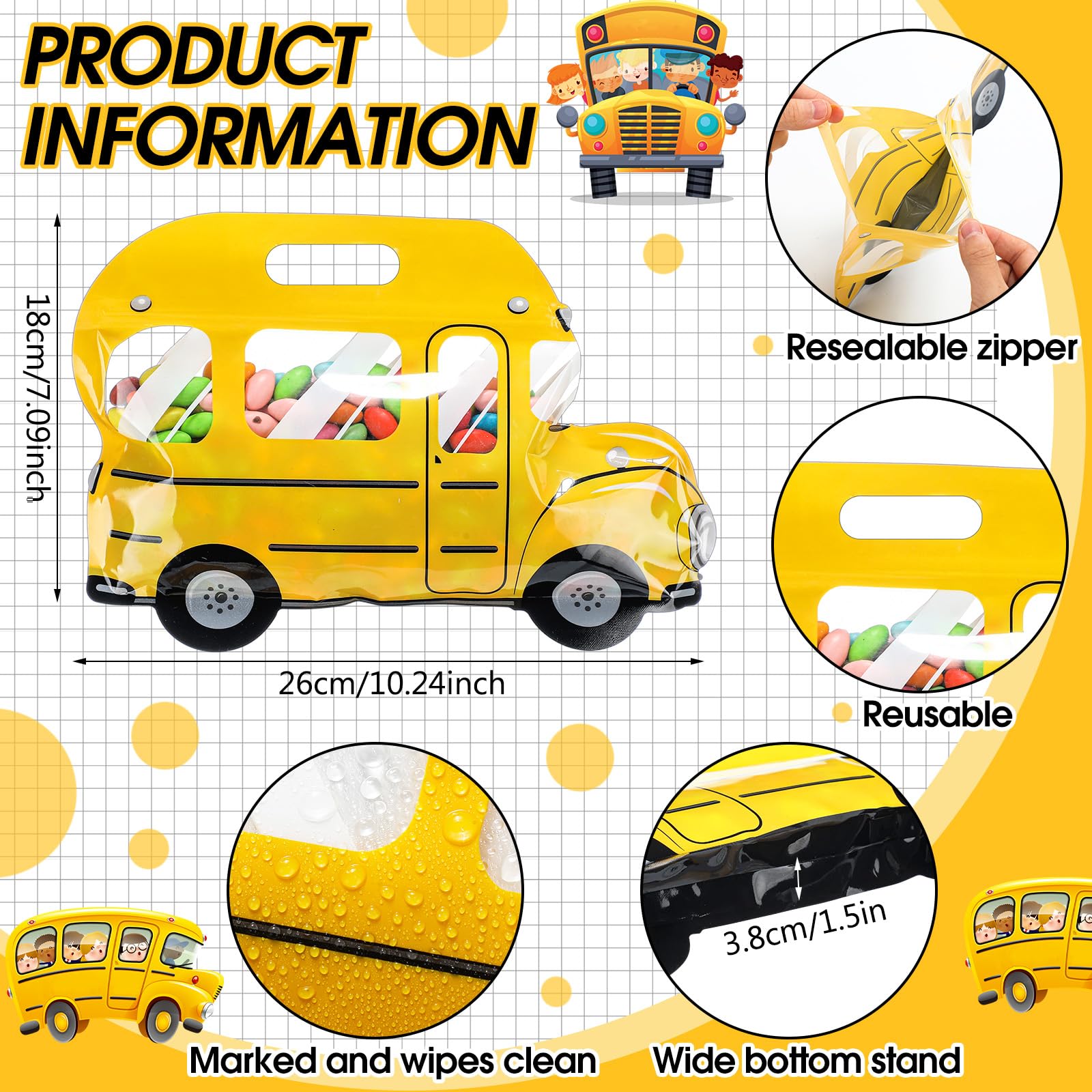 40/100 Pcs Back to School Cartoon Backpack Goodies Bags Snack Bags Candy Bags Plastic Gift Bags with Handle Transparent Window Treat Bags for Teacher Student Women,School Classroom Supplies,Birthday Party kindergarten Vibrant Orange Celebrations Gift 40/100 Pcs Back to School Cartoon Backpack Goodies Bags Snack Bags Candy Bags Plastic Gift Bags with Handle Transparent Window Treat Bags for Teacher Student Women,School Classroom Supplies,Birthday Party kindergarten Vibrant Orange Celebrations Gift