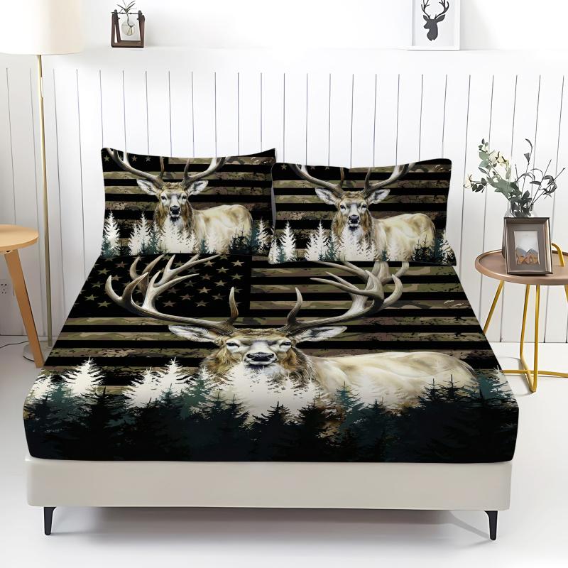 3-piece set, oversized bedding sheet set, including 1 sheet and 2 pillowcases, durable and comfortable design, perfect for bedroom use, ideal gift, easy to maintain fabric