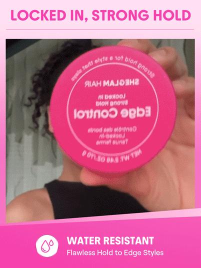 SHEGLAM HAIR Locked in Strong Hold Edge Control,Wax Strong Hold Non-Greasy Hair Styling Gel,No Flaking No Whitening & Water Resist Ant,Yummy Cranberry Scent,Jojoba Oil And Camellia Seed Oil For Fights Frizz And Flyaways-Effortlessbeauty-Hairhack-Coachella