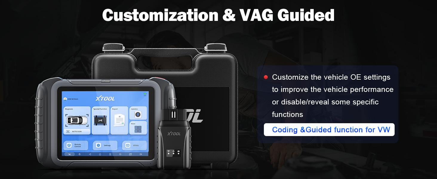 XTOOL D8W Bi-directional Wireless Scanner 3-Year Free Updates, ECU Coding, 38+ Resets & Full Diagnostics Programmer via Wi-Fi