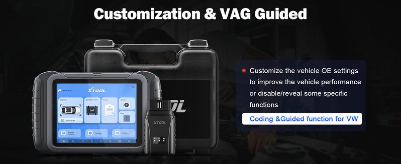 XTOOL D8W Bi-directional Wireless Scanner 3-Year Free Updates, ECU Coding, 38+ Resets & Full Diagnostics Programmer via Wi-Fi