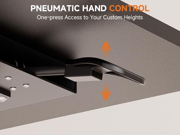 COMHOMA Adjustable Overbed Bedside Table with Lockable Wheels, Pneumatic Mobile Standing Laptop Desk, Portable Rolling Overbed Table Hospital Home Use