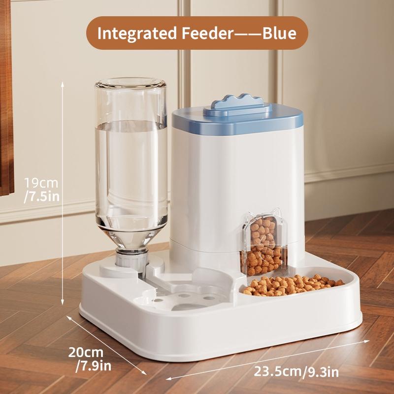 Automatic Pet Feeder and Water Dispenser Combo, Large Capacity Food and Water Feeder for Dogs and Cats, Easy to Use Pet Supplies