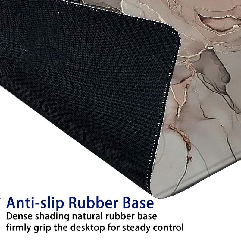 Abstract Marble Pattern Mouse Pad, 1 Count Rectangle Gaming Mouse Pad, Non-Slip Mousepad, Office Desk Keyboard Mouse Mat for Home Office Game Room Desk