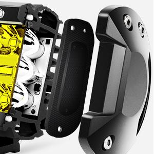 Nilight Led Light Bar 2PCS 5Inch 72W 10800Lumens Yellow Flood Beam Fog Driving Lamps Off-Road Lights with 16AWG Wiring Harness Kit-2 Lead harness kit-2 light pod fog boat  Vehicle  dealsforyoudays