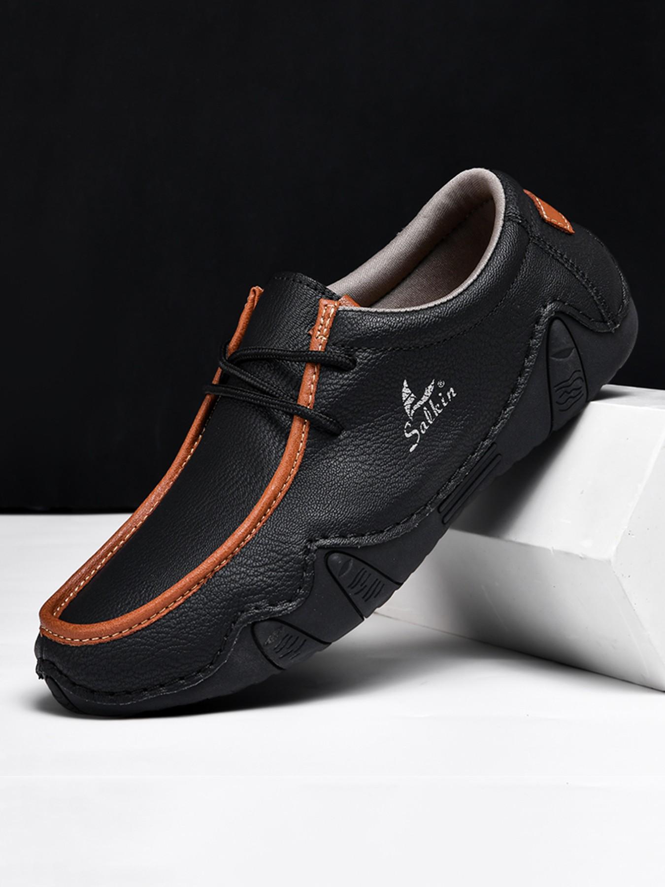 Women's Fashion Loafers, Couples' Hand-Stitched Low-Top Casual Shoes, Lightweight Comfortable Anti-Slip Wear, Ideal for Daily Use & Office