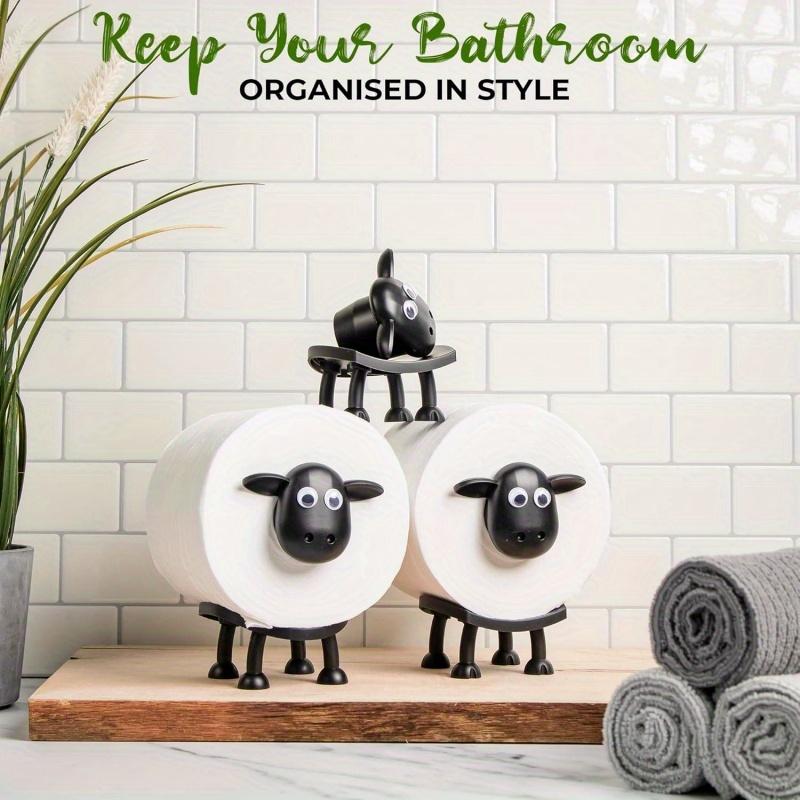 Sheep Cute Animal Paper Towel Holder, Humorous Standing Bathroom Tissue Rack, Tissue Dispenser, Fun Toilet Decor, Bathroom Decorations, Mother's Day Christmas Gift Idea