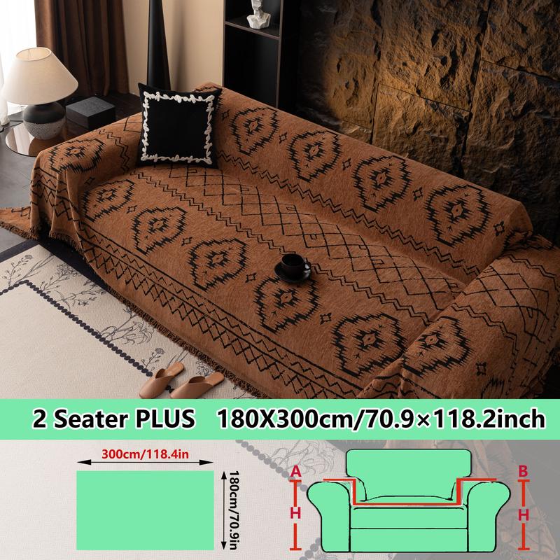 European Style Thickened Chenille Sofa Cover Blanket, Couch Covers, Warm Design, Multiple Colors & Sizes Available, Perfect for Living Room Decor
