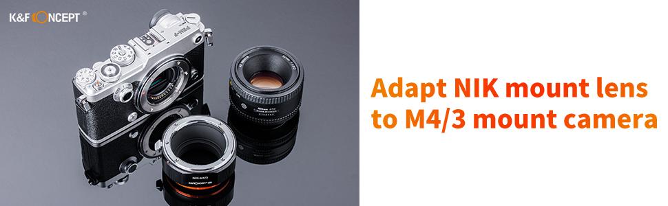 K&F Concept Lens Mount Adapter, Contax/Yashica (C/Y) Lens to Sony Alpha NEX E-Mount Camera