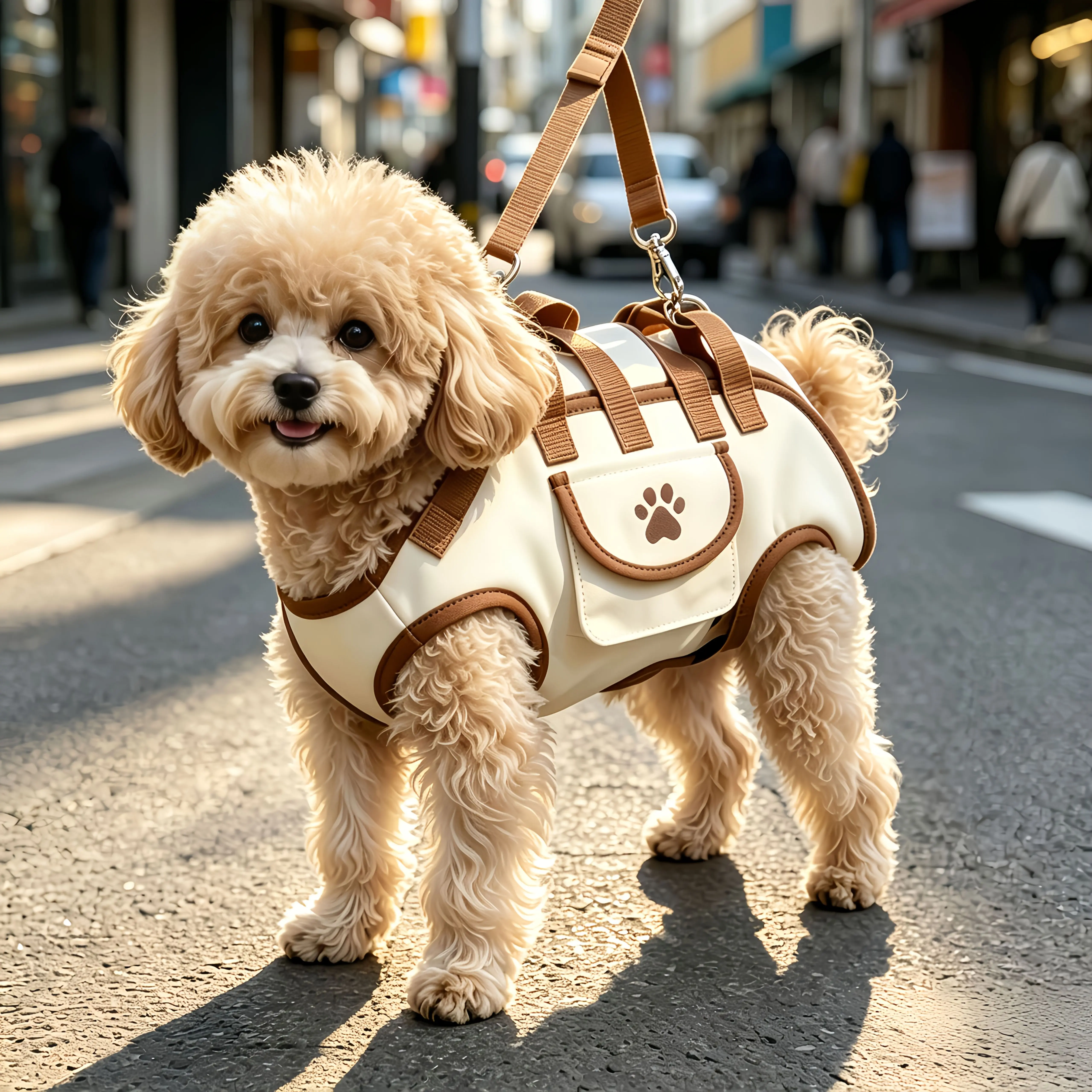 3-in-1 Pet Carrier Backpack for Cats & Small Dogs, Breathable Mesh Pet Travel Bag with Removable Safety Leash, Portable Small Dog Carrier for Hiking, Travel, Airport & Daily Walks