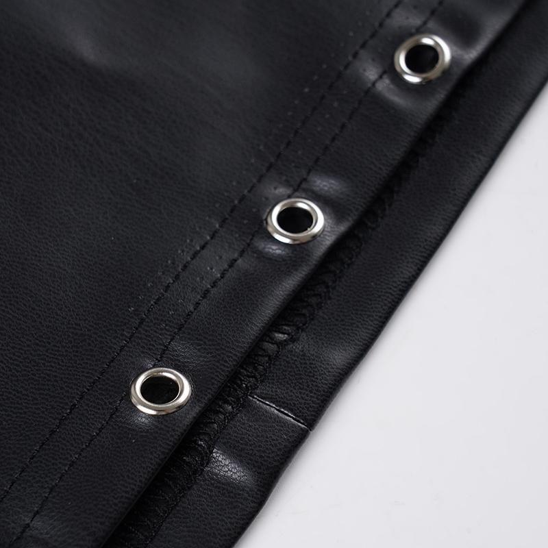 Women's PU Leather Belted Mini Skirt, Adjustable Skirt, Low Rise Skirt, Low Waist Street Style Fashion, Sexy Tight-Fitting Half Skirt for Women, Womenswear