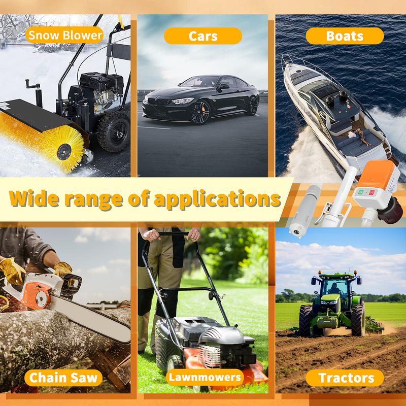 Automotive nozzle series battery-powered fuel pump compact portable