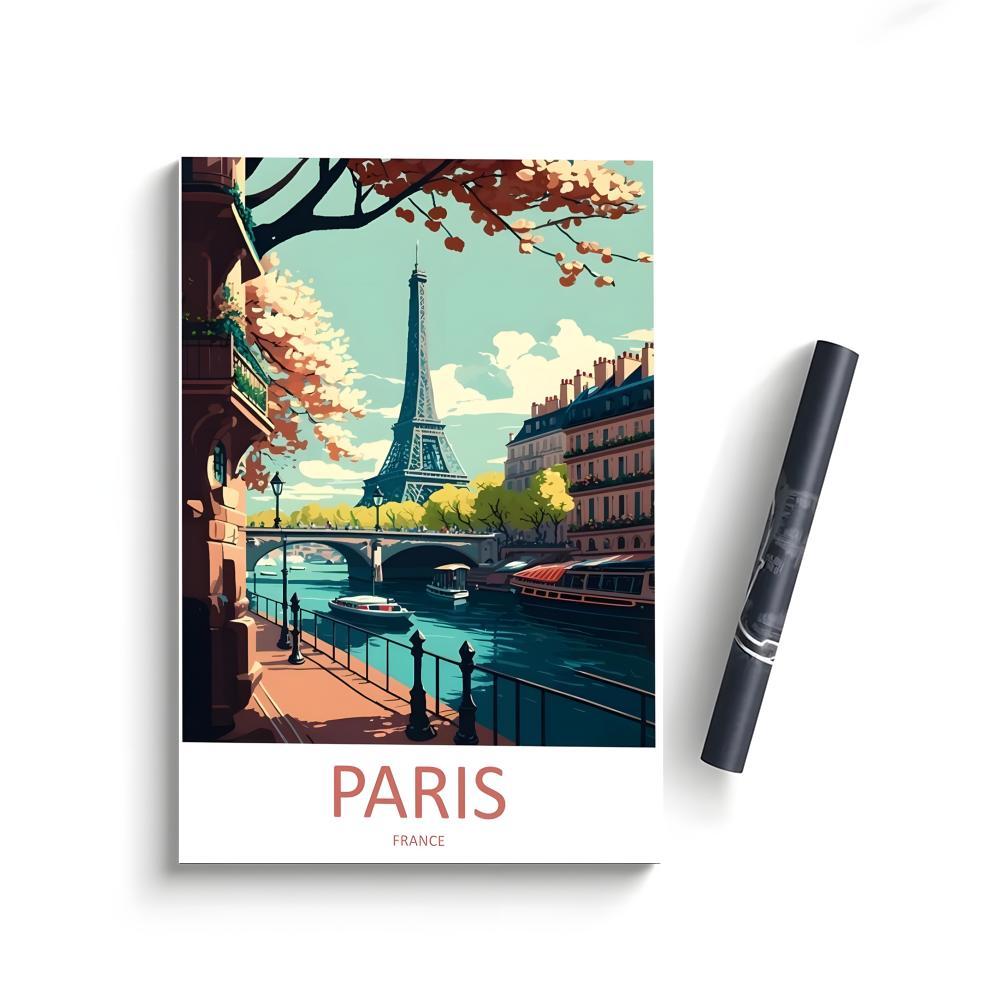 E-Eiffel Tower Poster Bedroom Home Decor Art Poster Perfect Gift for Family and Friends