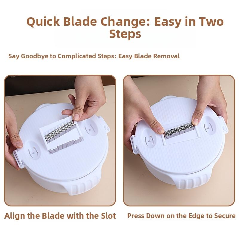 Multifunctional Slicer Washing Cutting Drain Basket Home Vegetable Cutter, Efficient Kitchen Tool for Fresh Produce Prep