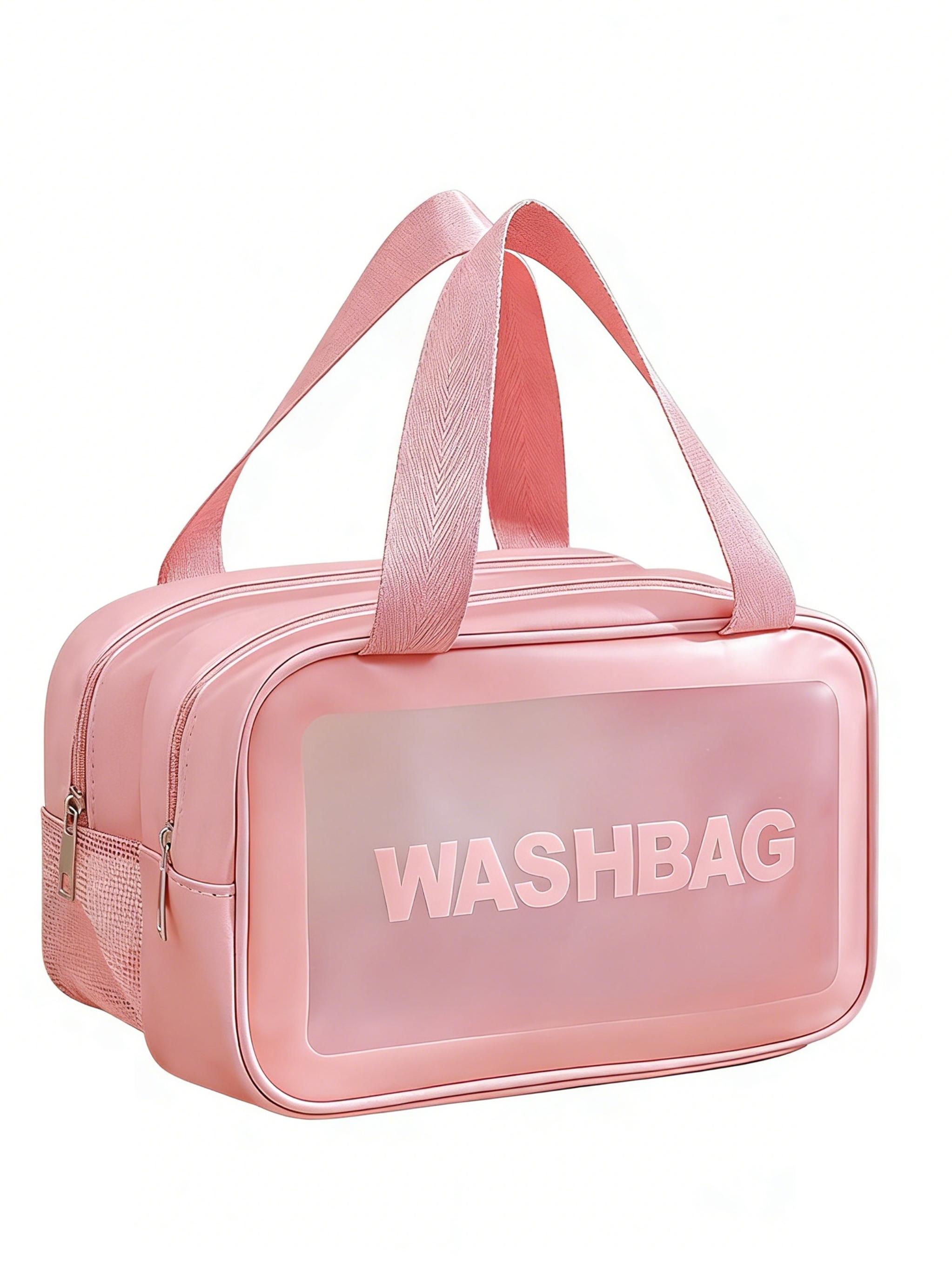 Double Layer Makeup Bag, Multi-Functional Large Capacity Travel Cosmetic Bag, Portable New Color Handbag, High-End Wash Bag