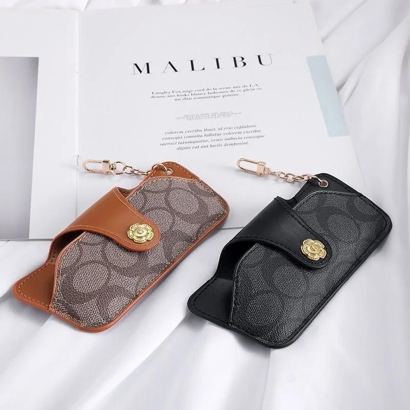 Portable Eyeglass Case with Keychain, Protective Storage Bag for Reading Glasses and Sunglasses, Essential for Daily Use and Travel