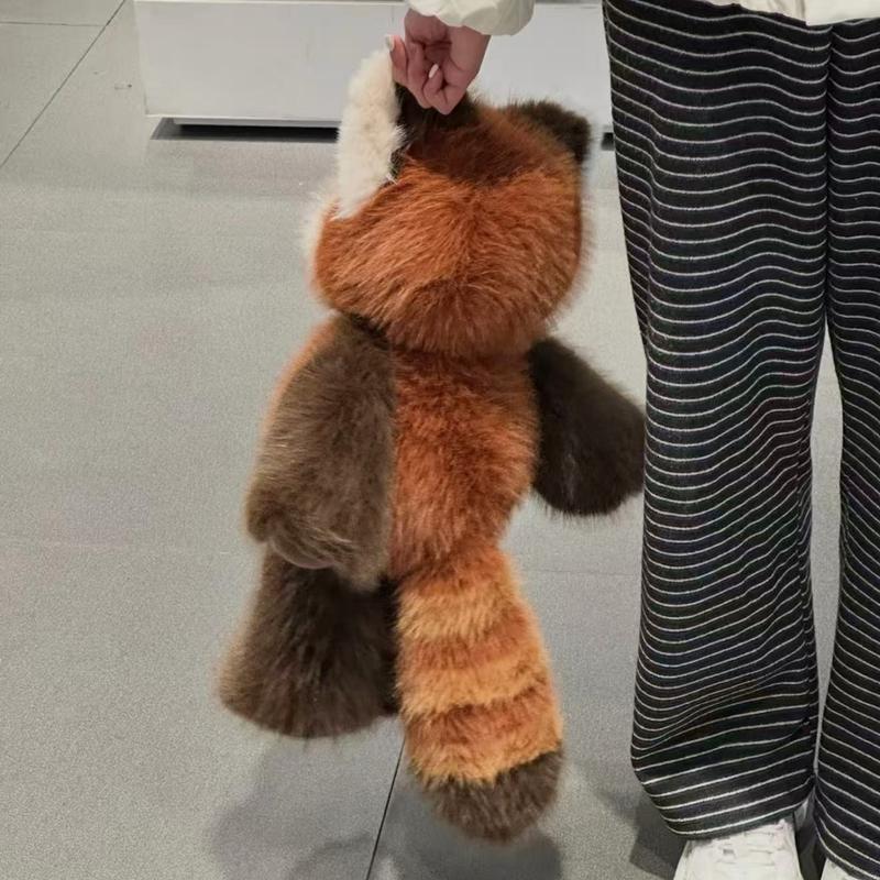 Kawaii Highland Raccoon Stuffedtoy - 55cm Stress Relief Toy, Premium Soft Fabric Plush, Huggable Companion, Soft Cuddly Gift, Cuddly Stuffed Animals, Soft Adorable Stuffed