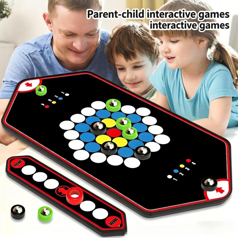 Tabletop Game Magnetic Battle Game with Rolling Ball, Interactive Entertainment And Leisure Props for Parties, 2-Player Competition, Enhance Party Atmosphere, Party Activities, Christmas Carnival