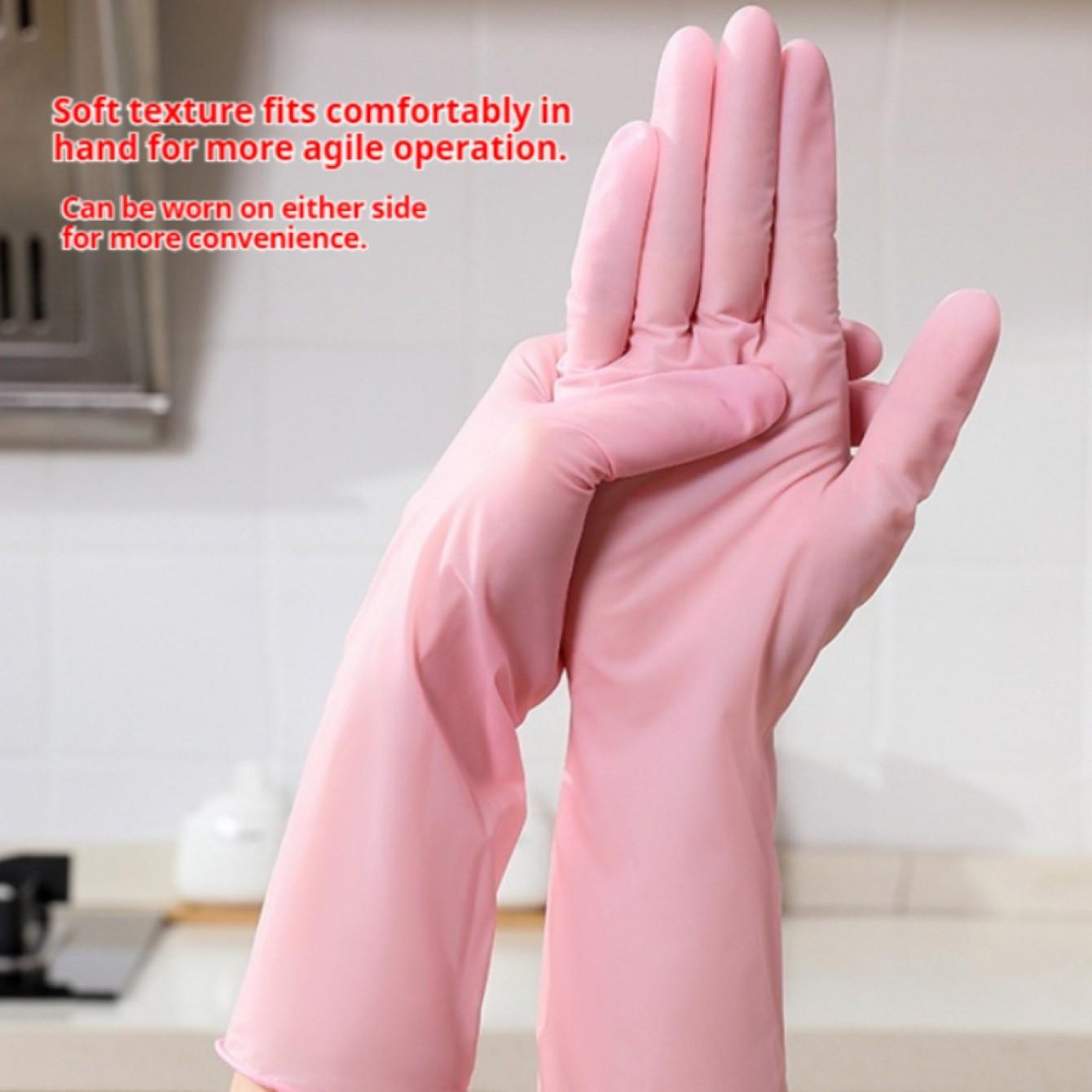 Disposable Nitrile Gloves, 12 Inch Nitrile Gloves Food Grade Kitchen Cleaning Household Dishwashing Durable Rubber