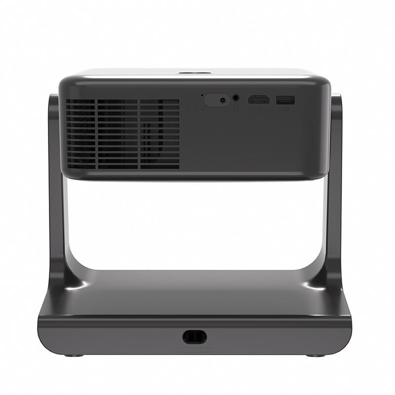 XBJ Native 1080P Portable Outdoor Movie Projector with Speakers, Compatible with Smartphone, HD, USB, AV, PS5, Full HD Mini Projector - Audio, WiFi, Bluetooth connectivity available! Micro Black Crystal