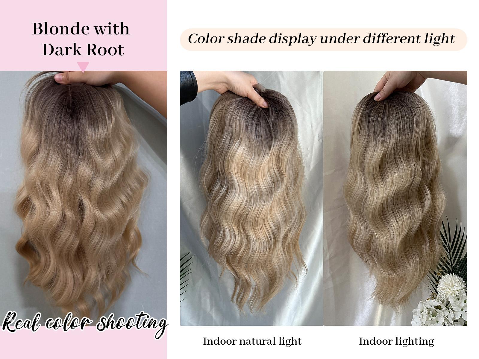 Paneway Hair Topper 16Inch Hair Toppers For Women with Thinning Hair 6.5’’x6.5’’ Ladies Wiglets Toppers Hair Pieces for Women