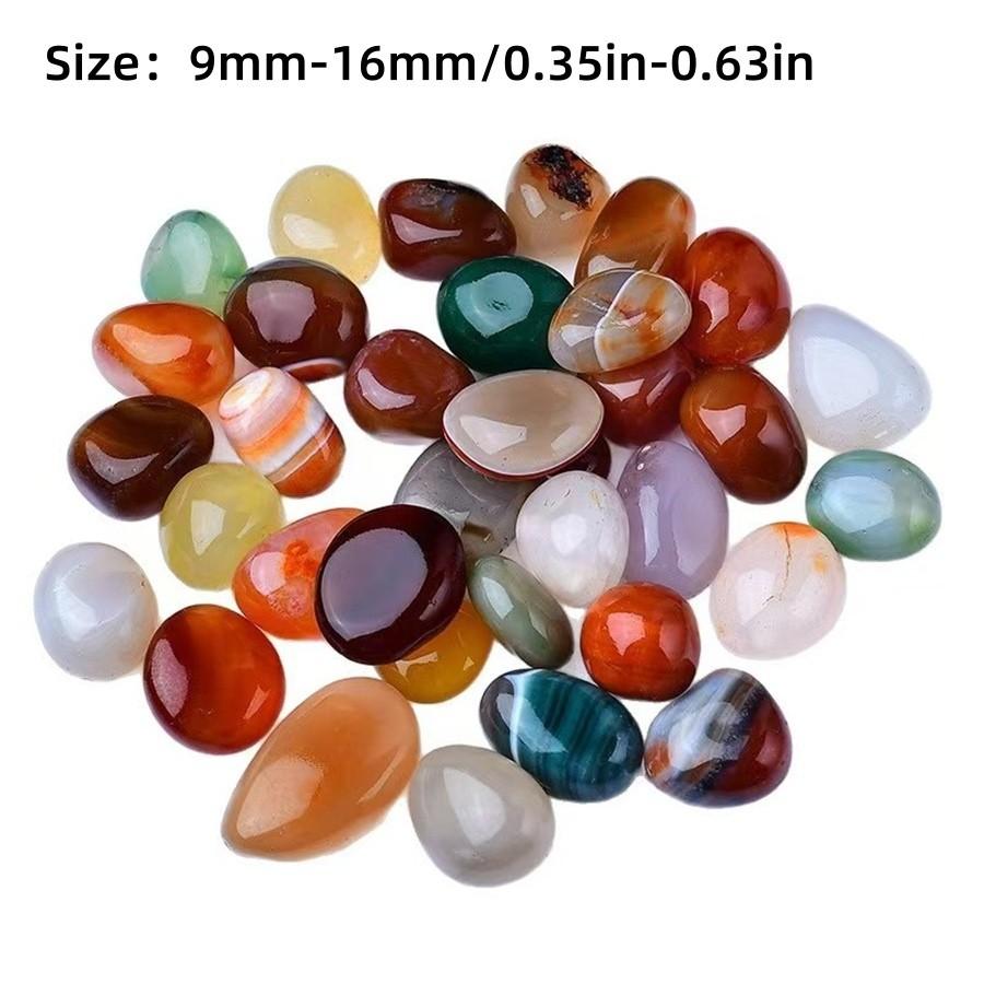 Mix Color Polished Decorative Stones for Meditation Aquarium Decoration, Vase Filler Plant Pot DIY Handmade Landscape Home Office Decor