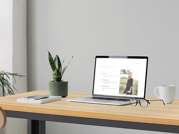 Adjustable Height Wood Workbench, 60" L X 24" W 2000 Lbs Capacity Heavy Duty Work Bench, Smooth Surface Table with Power Outlets for Garage, Workshop, Office, Home