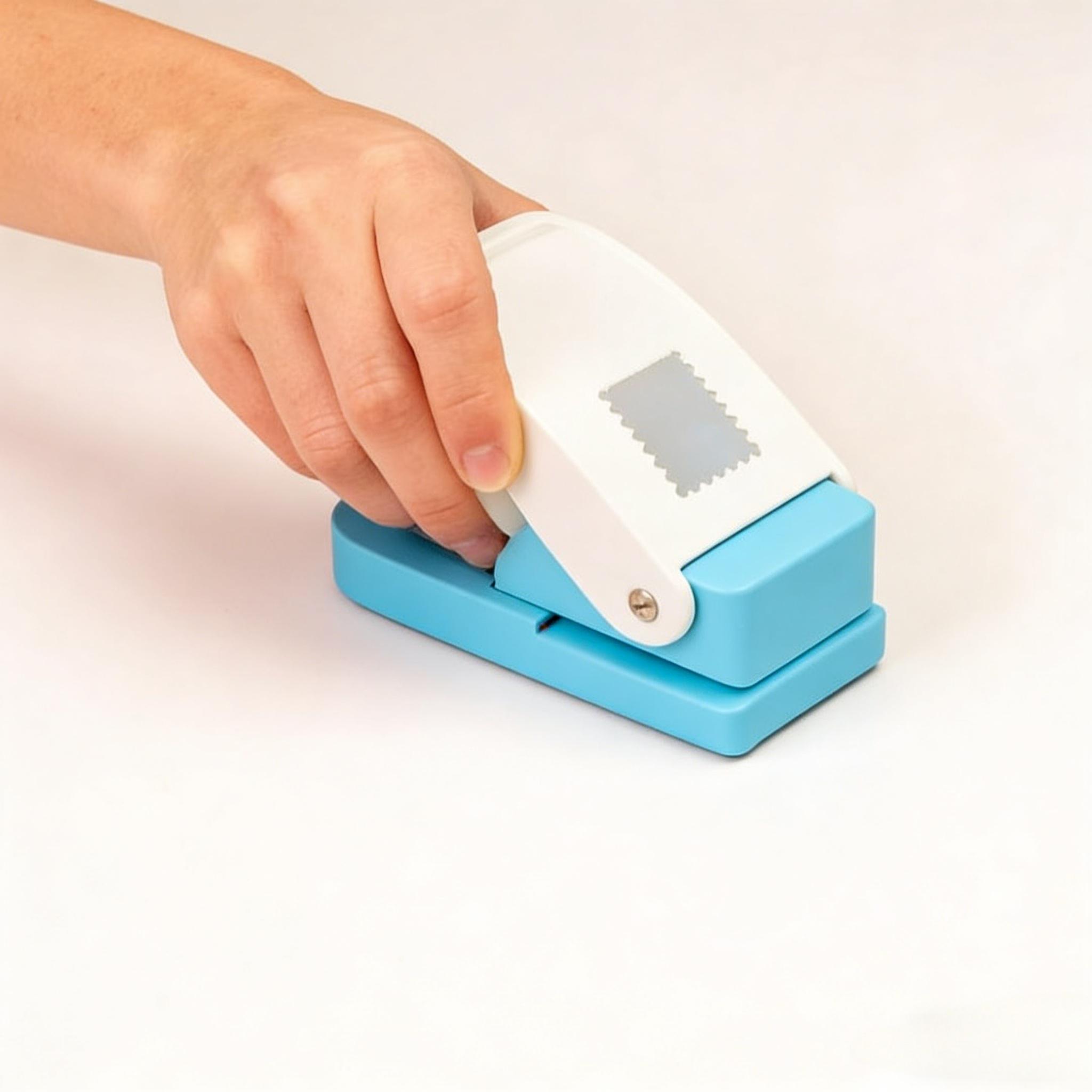 Rectangular stamp punching machine,  DIY business card making gifts a rectangular lever stamp punching machine used for paper-making scrapbooks