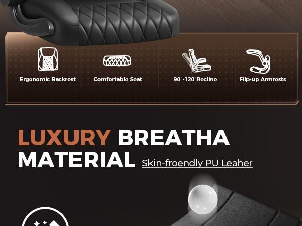 COMHOMA Leather Office Chair Ergonomic Computer Gaming Chair with Comfy Back Support, Executive Mid-Back,Small Gmaing Chair with Adjustable Armrests, for Short People Use, Rolling Swivel for Adults