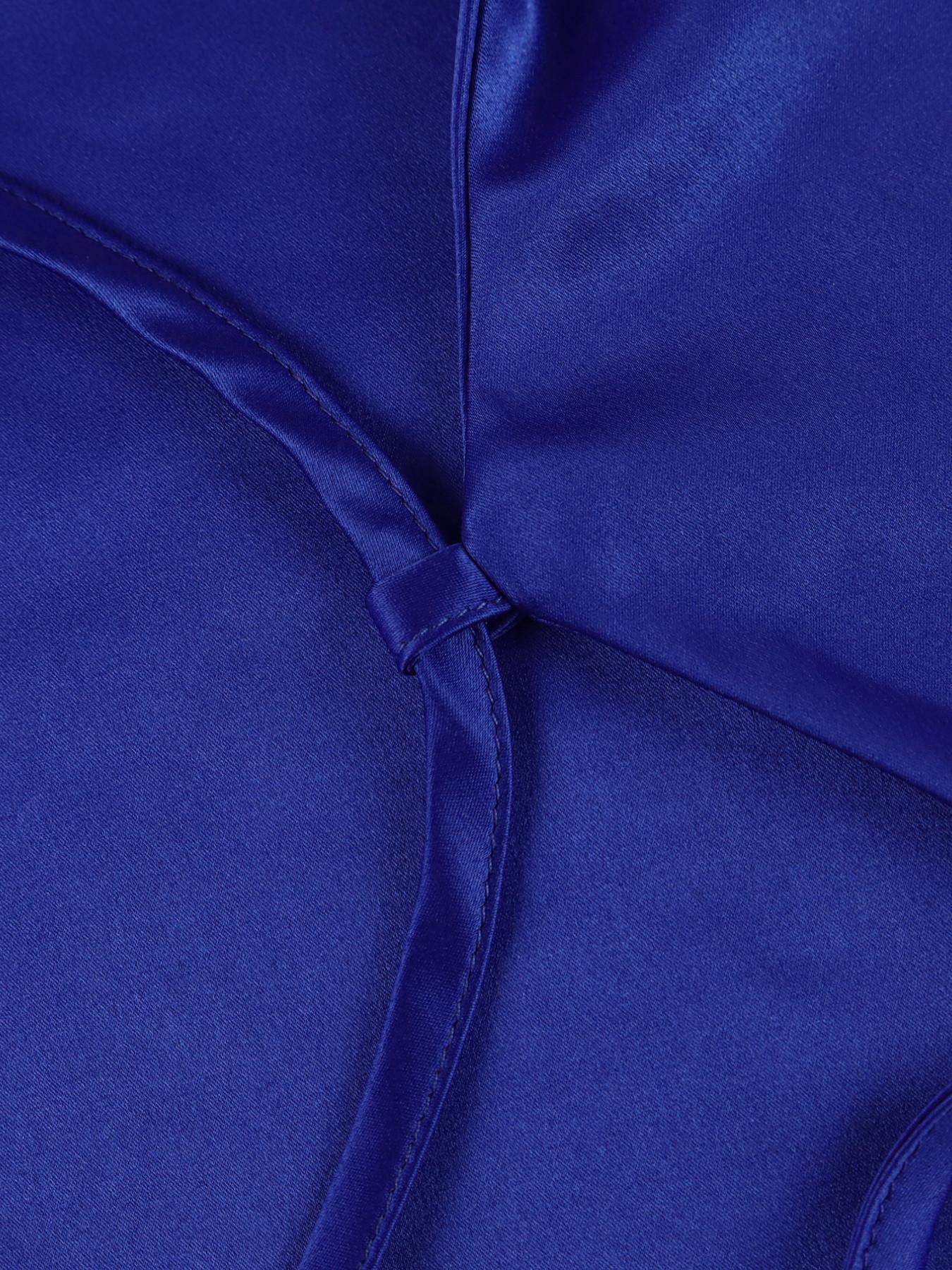 Parthea Backless Tie Split Thigh Solid color Bodycon,Cocktail Party Couple Date Holiday Dress