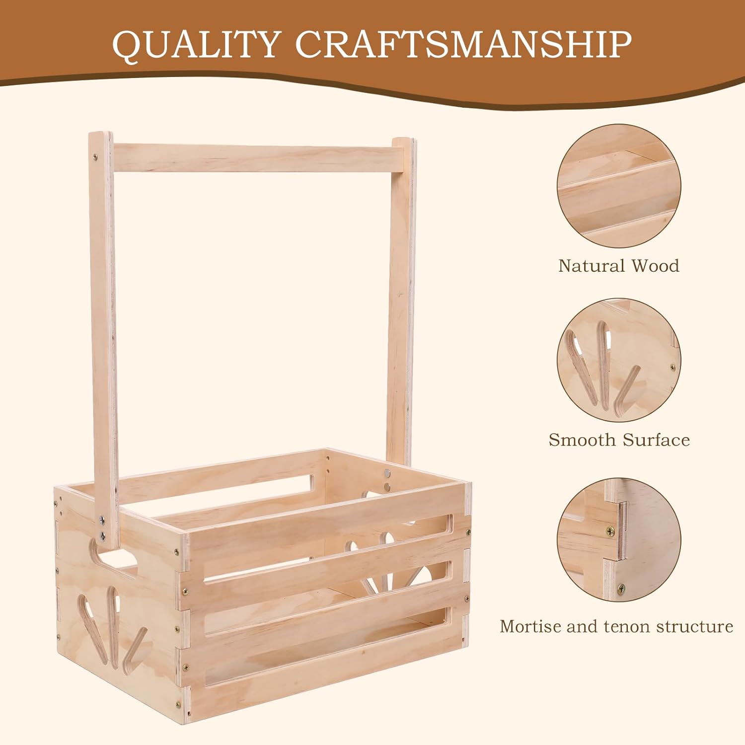 Wooden Baby Shower Crate Closet , Baby Storage nursery Crate Hamper with Handle, Gift Basket for Baby nursery Excluding hangers,Newborn Boy Girl Welcome Gift for New Mom Parents house organizers